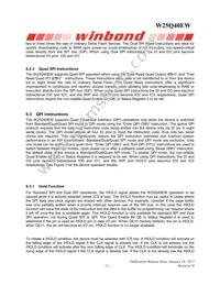 W25Q40EWSSIG Datasheet Page 11