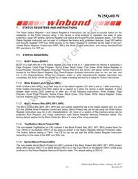 W25Q40EWSSIG Datasheet Page 13