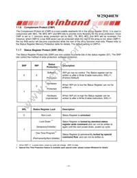 W25Q40EWSSIG Datasheet Page 14