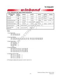 W25Q64BVSSIG Datasheet Page 19