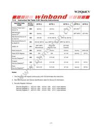 W25Q64CVZPJP Datasheet Page 22
