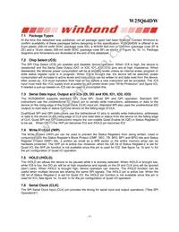 W25Q64DWZPIG Datasheet Page 8