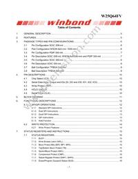 W25Q64FVTCIP Datasheet Page 2