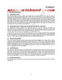 W25Q64FVTCIP Datasheet Page 10