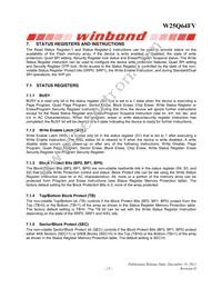 W25Q64FVTCIP Datasheet Page 15