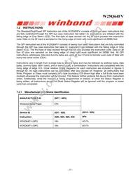 W25Q64FVTCIP Datasheet Page 20