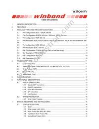 W25Q64FVZPJQ Datasheet Page 2