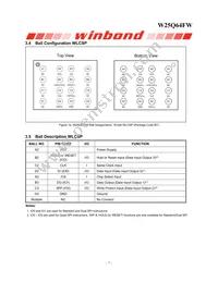 W25Q64FWSFIG TR Datasheet Page 8