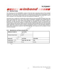 W25Q80BVSSIG TR Datasheet Page 17