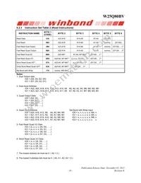 W25Q80BVSSIG TR Datasheet Page 19