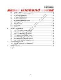 W25Q80BWBYIG TR Datasheet Page 4