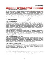 W25Q80BWBYIG TR Datasheet Page 12