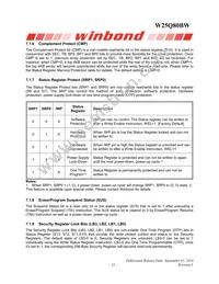 W25Q80BWBYIG TR Datasheet Page 13