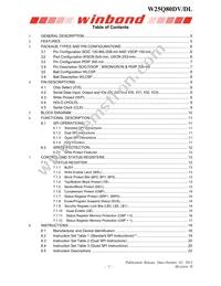W25Q80DLUXIE Datasheet Page 2