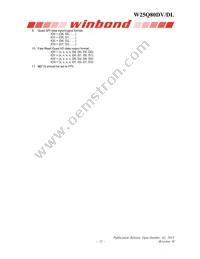 W25Q80DLUXIE Datasheet Page 21
