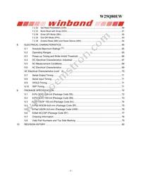 W25Q80EWUXIE TR Datasheet Page 4