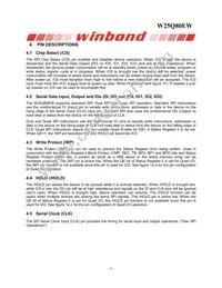 W25Q80EWUXIE TR Datasheet Page 8
