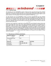 W25Q80EWUXIE TR Datasheet Page 19