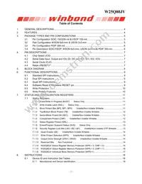 W25Q80JVSNIQ TR Datasheet Page 2