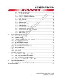 W25X20BVZPIG Datasheet Page 3