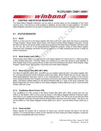 W25X20BVZPIG Datasheet Page 11