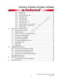W25X80AVDAIZ Datasheet Page 3