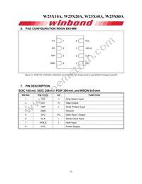 W25X80AVDAIZ Datasheet Page 6