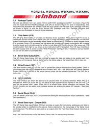 W25X80AVDAIZ Datasheet Page 7