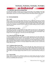 W25X80AVDAIZ Datasheet Page 11
