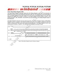 W25X80VZPIG T&R Datasheet Page 17