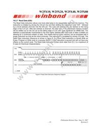 W25X80VZPIG T&R Datasheet Page 19