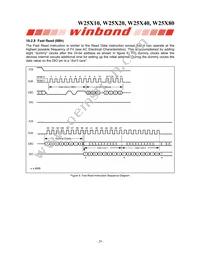W25X80VZPIG T&R Datasheet Page 20