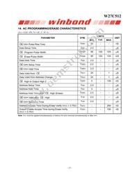 W27C512-45Z Datasheet Page 12