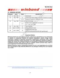 W27C512-45Z Datasheet Page 20