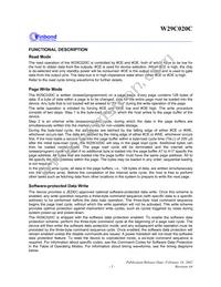 W29C020CP90B Datasheet Page 3