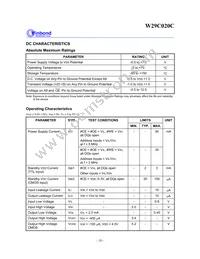 W29C020CP90B Datasheet Page 10