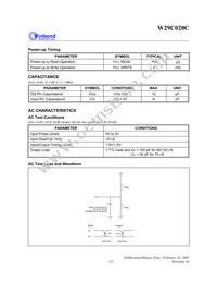 W29C020CP90B Datasheet Page 11