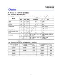 W29EE011P90Z Datasheet Page 8