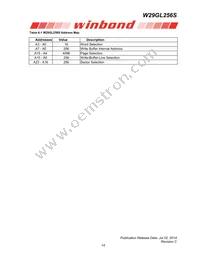 W29GL256SL9C TR Datasheet Page 14
