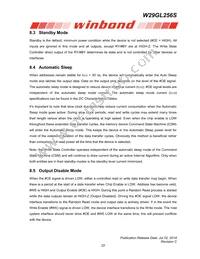 W29GL256SL9C TR Datasheet Page 22