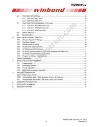 W29N01GVBIAA Datasheet Page 3