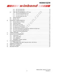 W29N01GZDIBA Datasheet Page 3