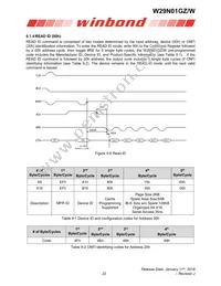 W29N01GZDIBA Datasheet Page 22