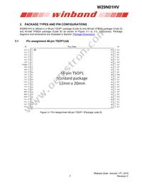 W29N01HVBINF Datasheet Page 7