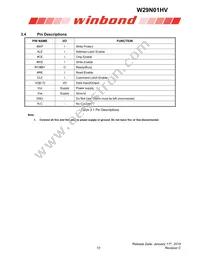 W29N01HVBINF Datasheet Page 10