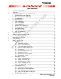 W29N02GVBIAA Datasheet Page 2