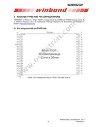 W29N02GVBIAA Datasheet Page 8