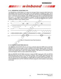 W29N02GVBIAA Datasheet Page 19