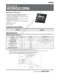 W2RG012RN Datasheet Cover