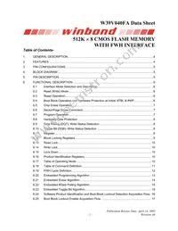 W39V040FAPZ Datasheet Cover